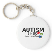 Autism 1 in 150 Support Research (PP) Keychains