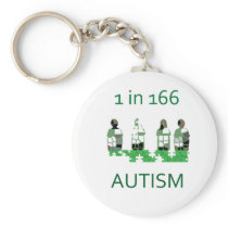 Autism 1 in 166 keychains