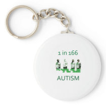 Autism 1 in 166 keychains