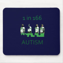 Autism 1 in 166 mouse mats