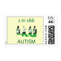 Autism 1 in 166 stamps