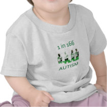 Autism 1 in 166 t-shirts