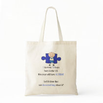 Autism 1 in 70 canvas bags