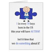 Autism 1 in 70 card