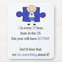 Autism 1 in 70 mousepads