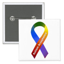Autism Acceptance Pinback Button