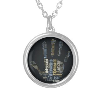 Autism Advocate and Educate Necklace Hand GTK
