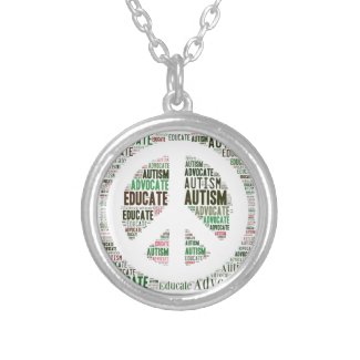 Autism Advocate and Educate Necklace Peace GTK