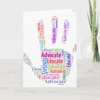 Autism Advocate and Educate Note Card GoTeamKate
