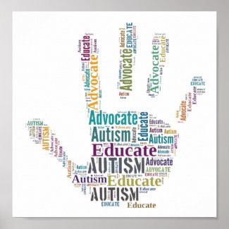 Autism Advocate and Educate Poster GoTeamKate