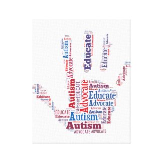 autism Advocate and Educate Wrapped Canvas GTK
