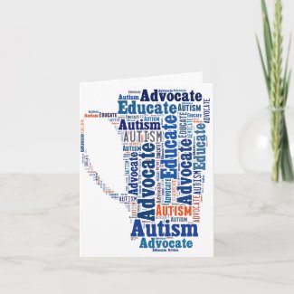 Autism Advocate Educate Note Card GoTeamKate