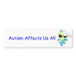 Autism Affects - Baby Cthulhu Bumper Sticker