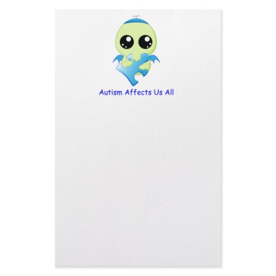 Autism Affects - Baby Cthulhu Stationery by creampufart