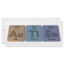Autism-Au-Ti-Sm-Gold-Titanium-Samarium Rack Card Design