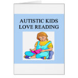 autism autistic kids love reading card