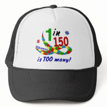 AUTISM AWARENESS 1 IN 150 IS TOO MANY MESH HATS