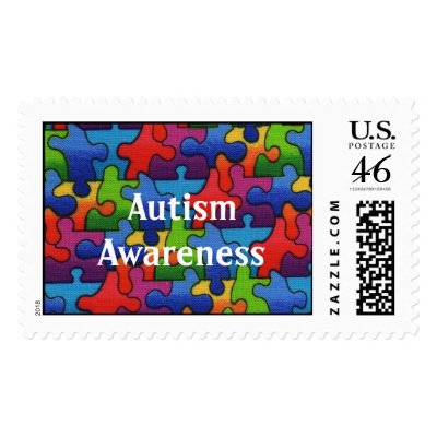 Autism Awareness 2 Stamps by pamerickson