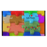 Autism Awareness 3D Puzzle iPad Folio Case Customi
