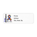 Autism Awareness 5 Return Address Labels