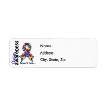 Autism Awareness 5 Return Address Labels
