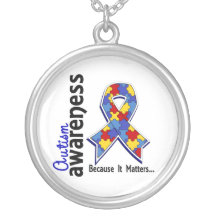 Autism Awareness 5 Necklace