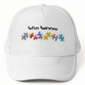 Autism Awareness (All White) hats by koolasvegan Autism Awareness (All White) hats