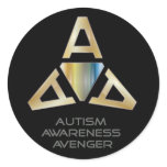 Autism Awareness Avenger Logo Stickers stickers
