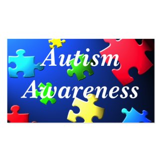 Autism Awareness Behavior Information Card profilecard