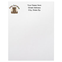 Autism Awareness (boy bear) Customized Letterhead
