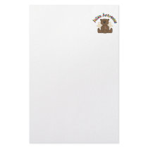 Autism Awareness (boy bear) Custom Stationery