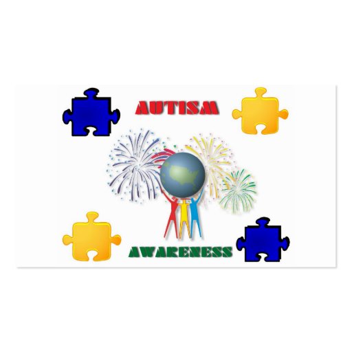 Autism Awareness Business Card (front side)