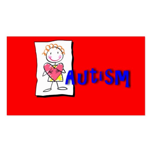 Autism Awareness Business Card (front side)