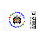 Autism Awareness Butterfly Postage Stamps