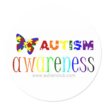 Autism Awareness Butterfly Sticker