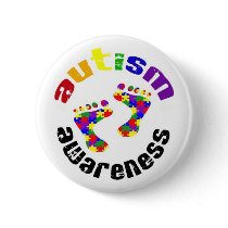 Autism Awareness Button by autismclub Autism Awareness Button