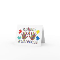 autism awareness greeting card