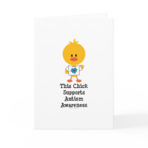 Autism Awareness Chick Greeting Card