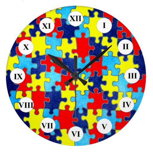 Autism Awareness Wallclocks