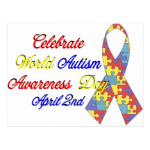Autism Awareness Dayu Post Card