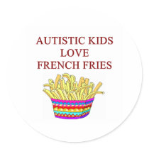 autism awareness design what autistic kids love sticker