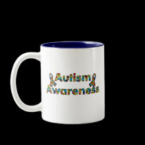 Autism Awareness - Double Ribbon mugs
