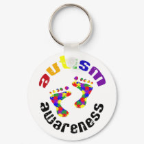 Autism awareness footprints keyring keychains by autismclub Autism awareness footprints keyring keychains