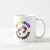 Autism Awareness Footprints Mug