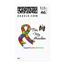 Autism Awareness For My Grandson Postage