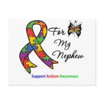 Autism Awareness For My Nephew Post Cards