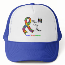 Autism Awareness For My Son Trucker Hats