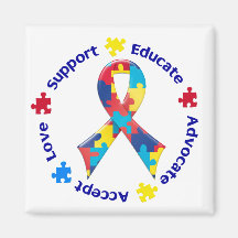 Autism Awareness Fridge Magnets