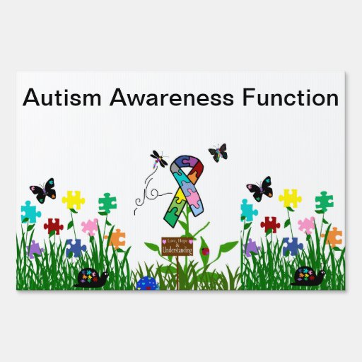 Autism Awareness Garden Yard Sign | Zazzle