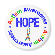 Autism Awareness Hope magnets by giftsforawareness Autism Awareness Hope magnets